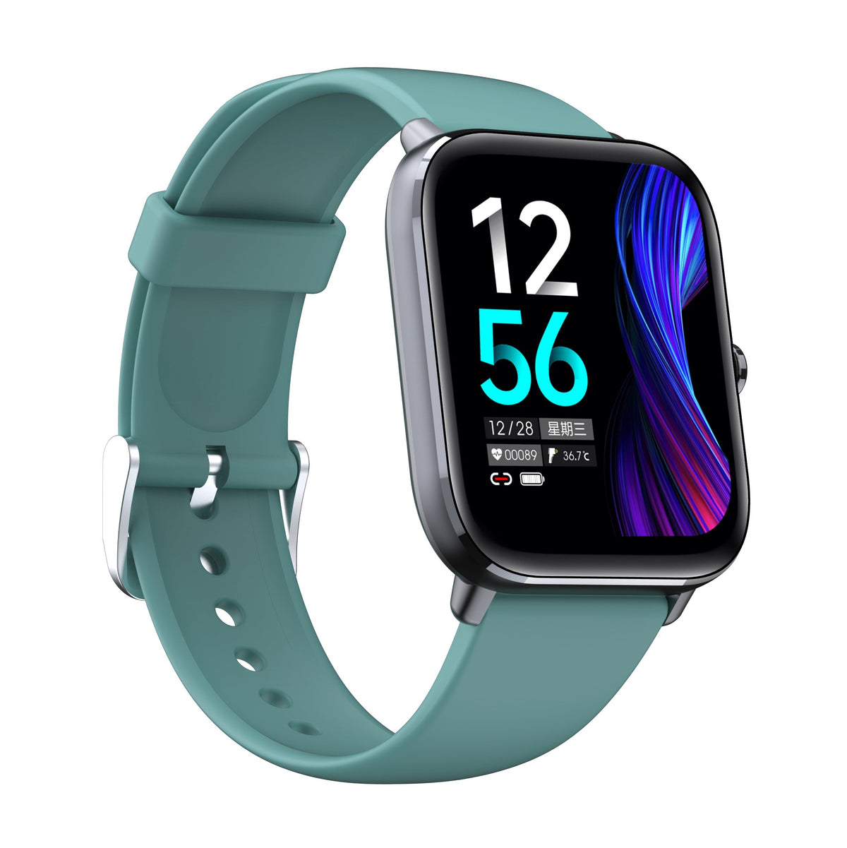 Montre connectée de suivi d'activité à écran carré