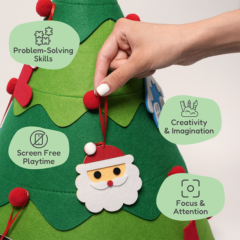Felt Christmas Tree with 18 Ornaments, from 12 Months