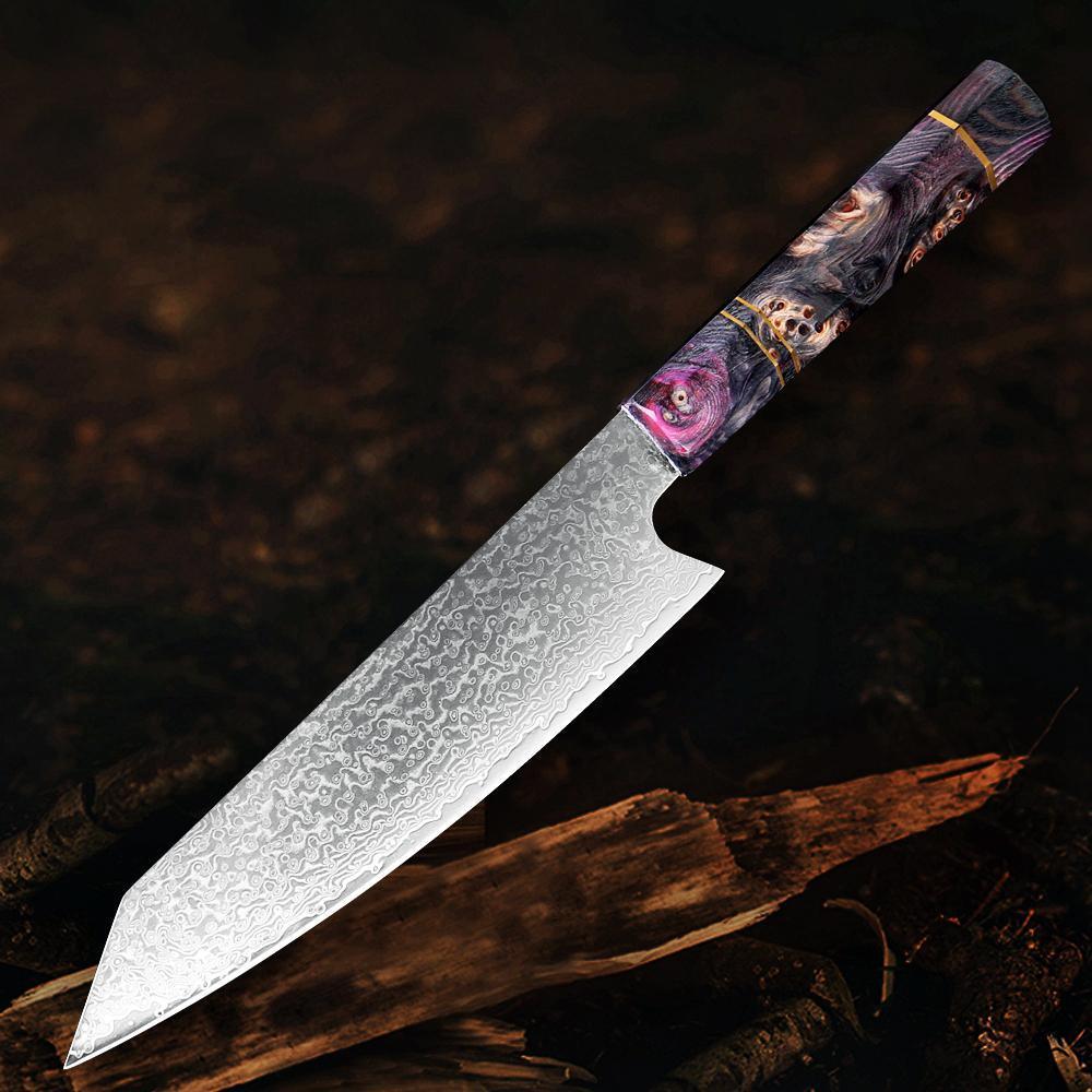 Japanese VG10 Damascus Steel Chef Knife, 8 Inch