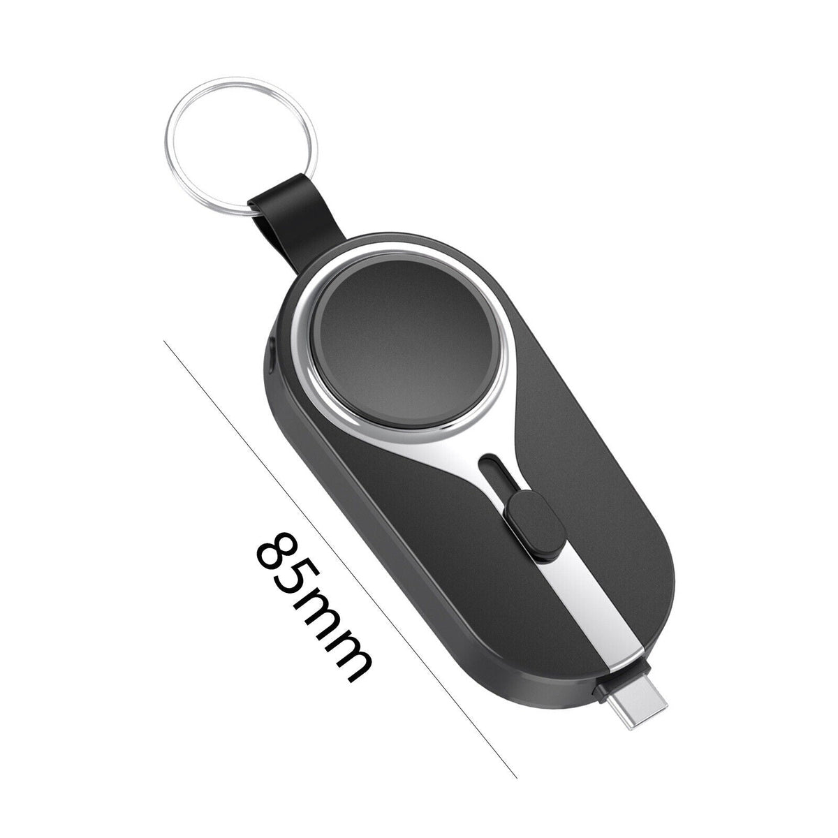 2000 mAh Keychain Power Bank with Carabiner