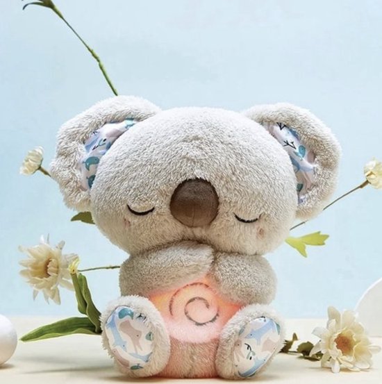 Peluche à respiration simulée, lumière et sons