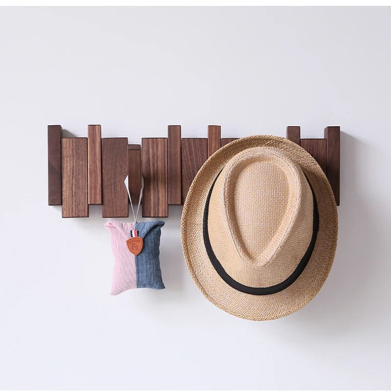 Portemanteau Mural en Bois Design Piano