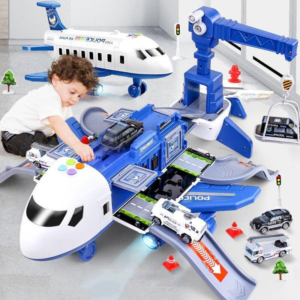 Kids' Airplane Playset, 20 Pieces with Vehicles