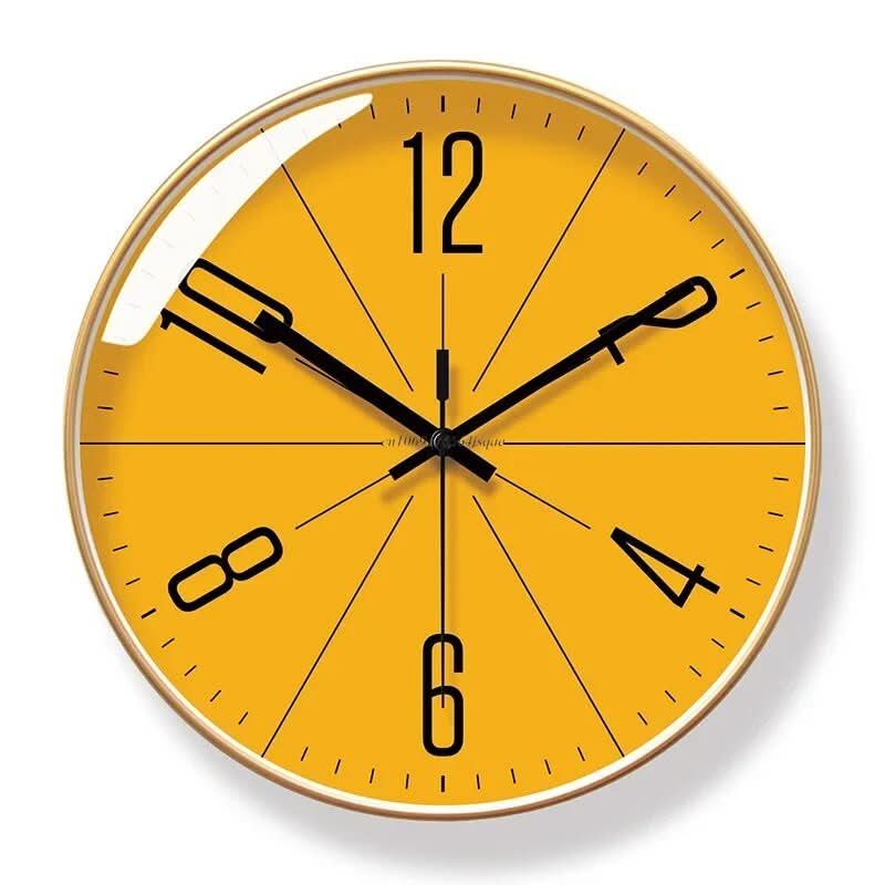 Silent Scandinavian Wall Clock, 25 to 35 cm