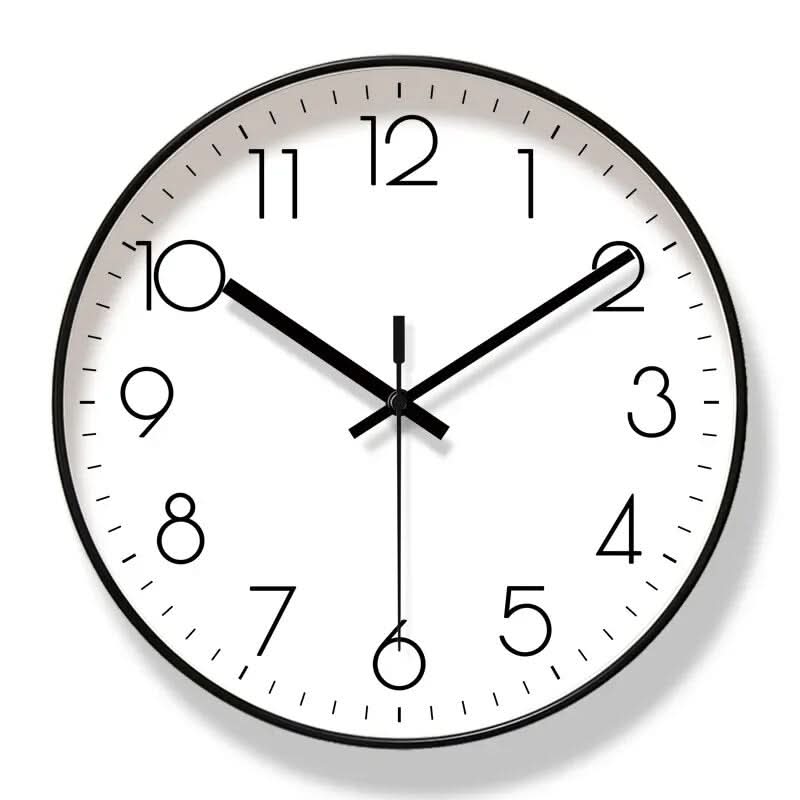 Silent Scandinavian Wall Clock, 25 to 35 cm
