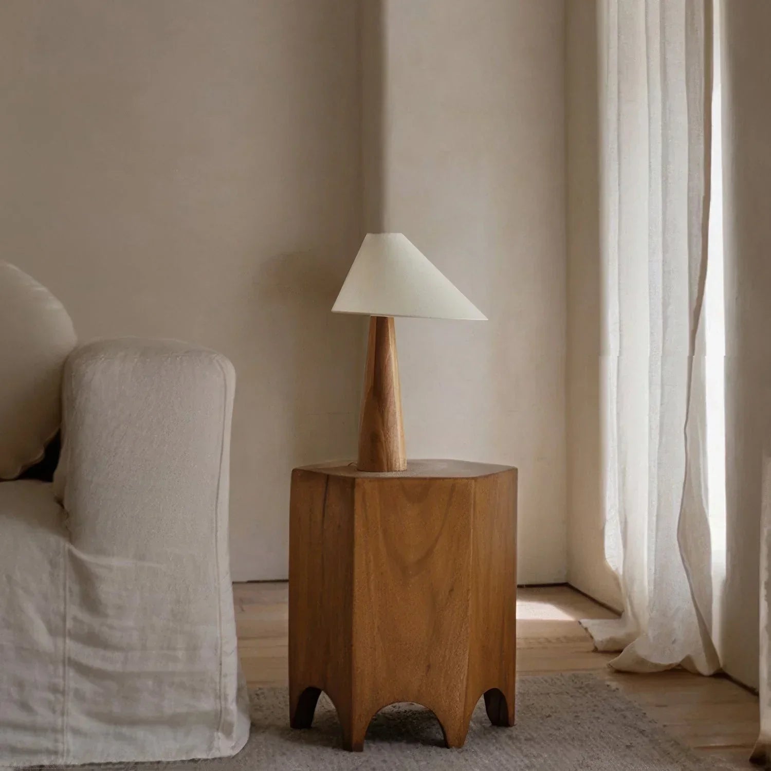 Lampe de Table Bonfilia en Bois