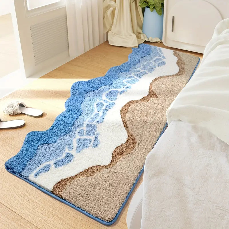 Ocean Waves Microfibre Bath Mat