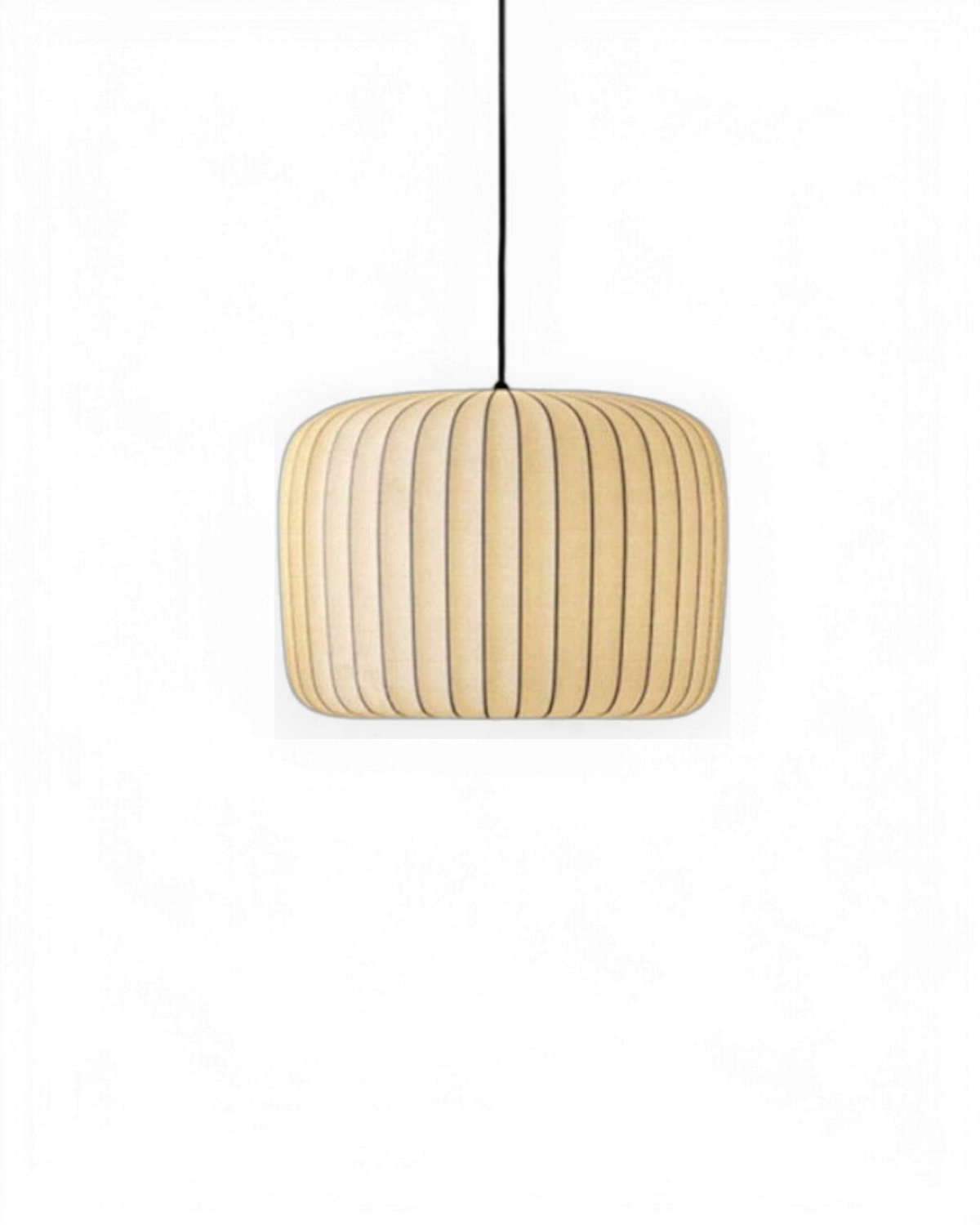 Suspension abat-jour en tissu fait main, minimaliste
