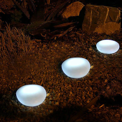 Galets LED Solaires Décoratifs pour Jardin