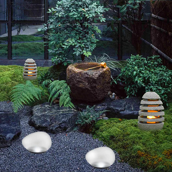 Galets LED Solaires Décoratifs pour Jardin