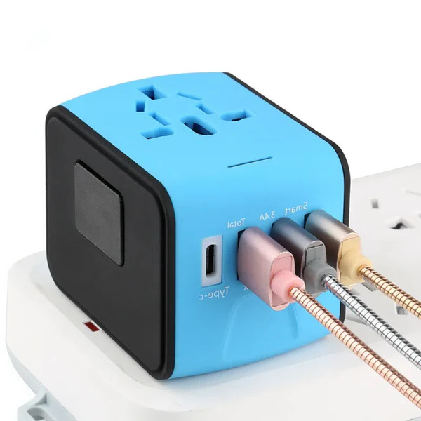 Adaptateur voyage universel multi-ports mondial