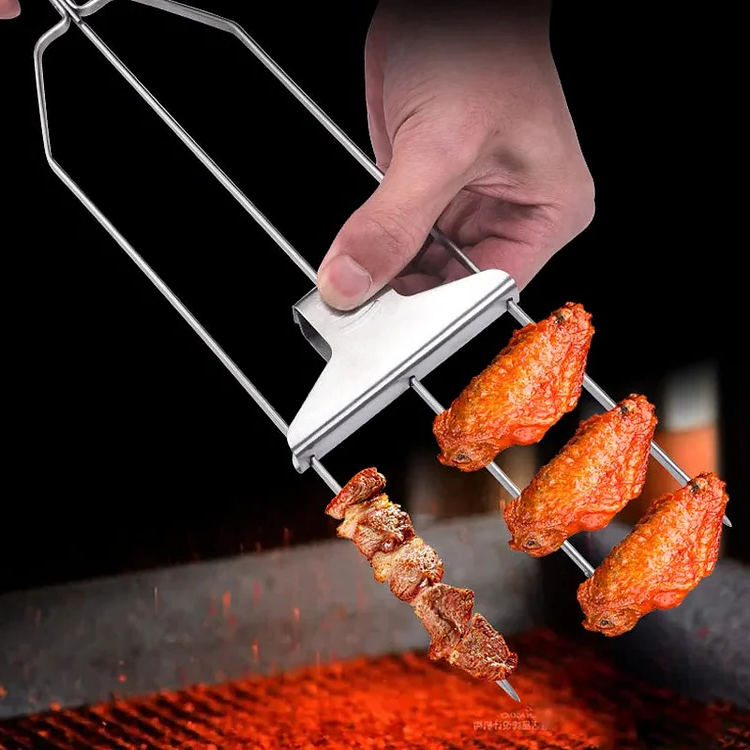 Set de Brochettes de Barbecue à Trois Dents