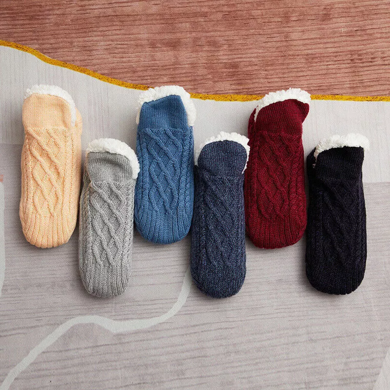 Chaussettes thermiques antiderapantes femme