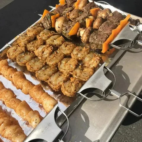 Set de Brochettes de Barbecue à Trois Dents