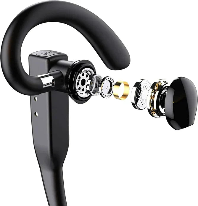 Oreillette Bluetooth 5.1 à double micro et perche