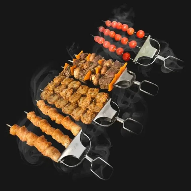 Set de Brochettes de Barbecue à Trois Dents