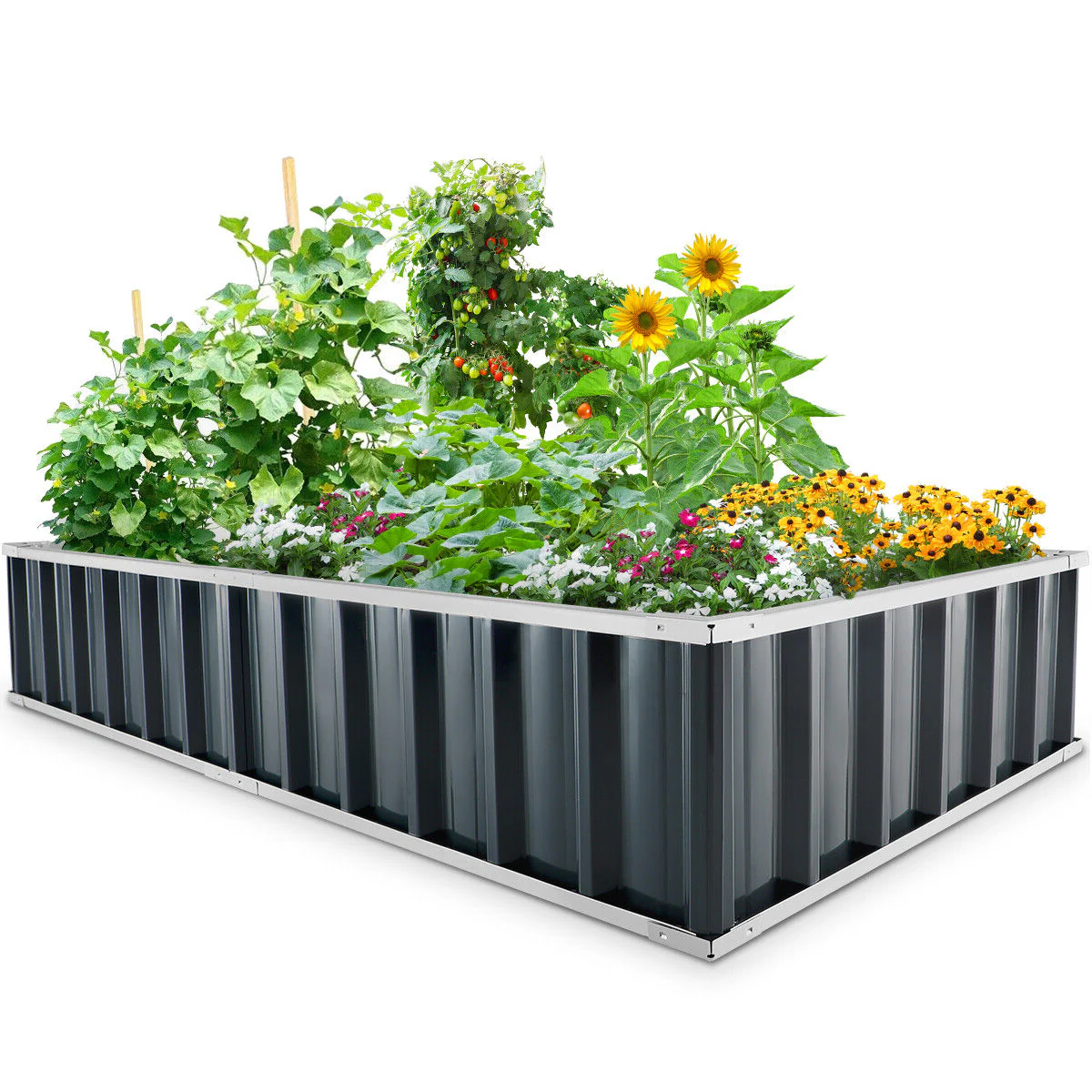 Carré Potager Surélevé pour Fleurs et Légumes