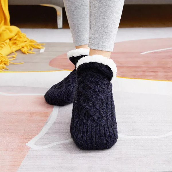 Chaussettes thermiques antiderapantes femme