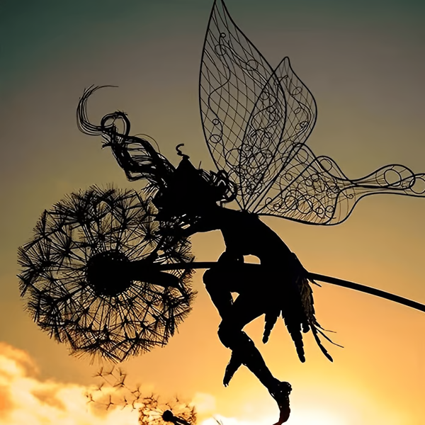 Steel Fairy Garden Sculptures