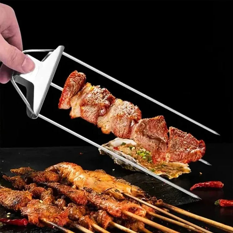 Set de Brochettes de Barbecue à Trois Dents