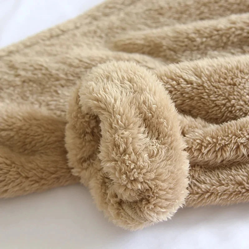 Pantalon de pyjama femme en flanelle doublée polaire