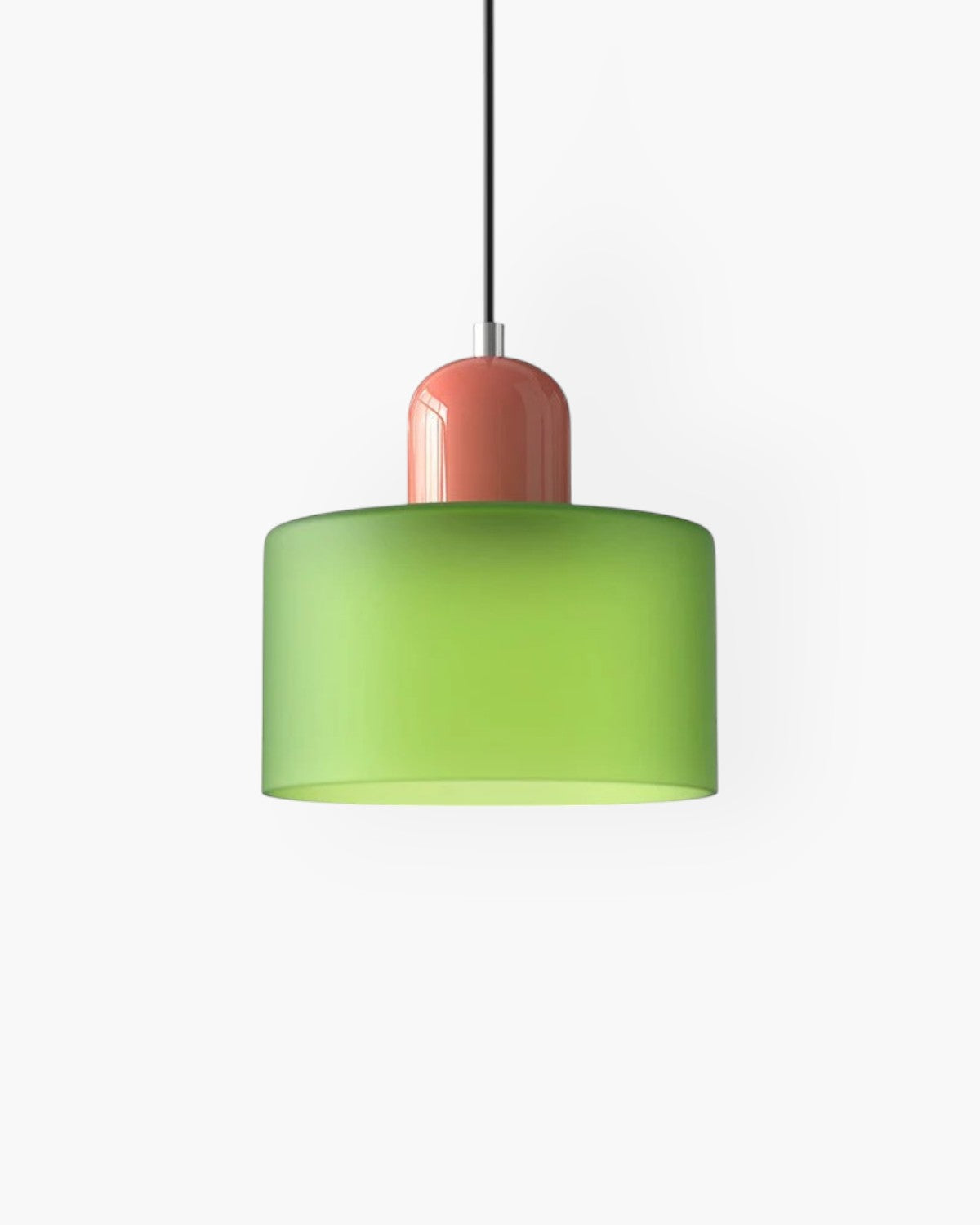 Petite suspension en verre coloré, 15 cm