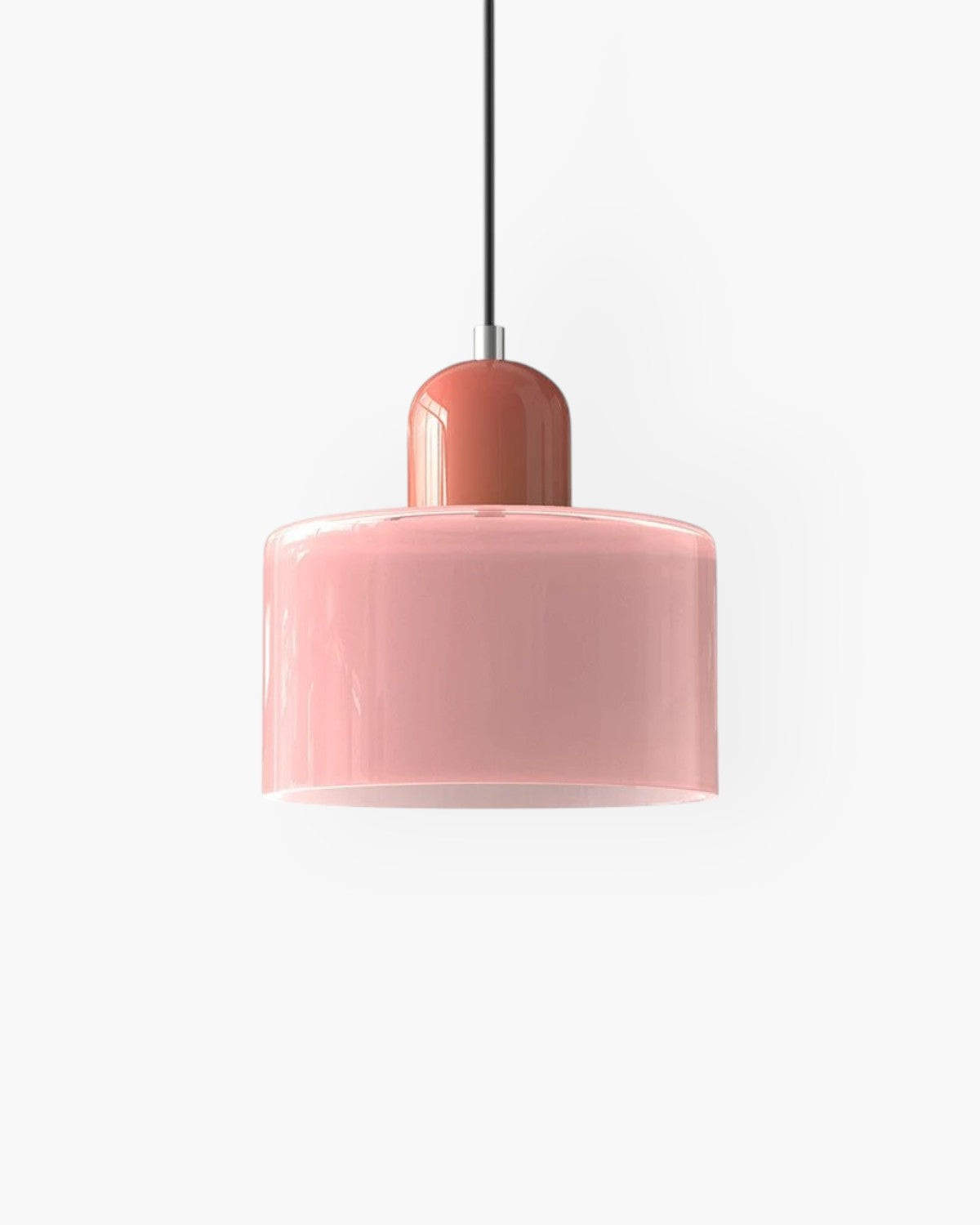 Petite suspension en verre coloré, 15 cm