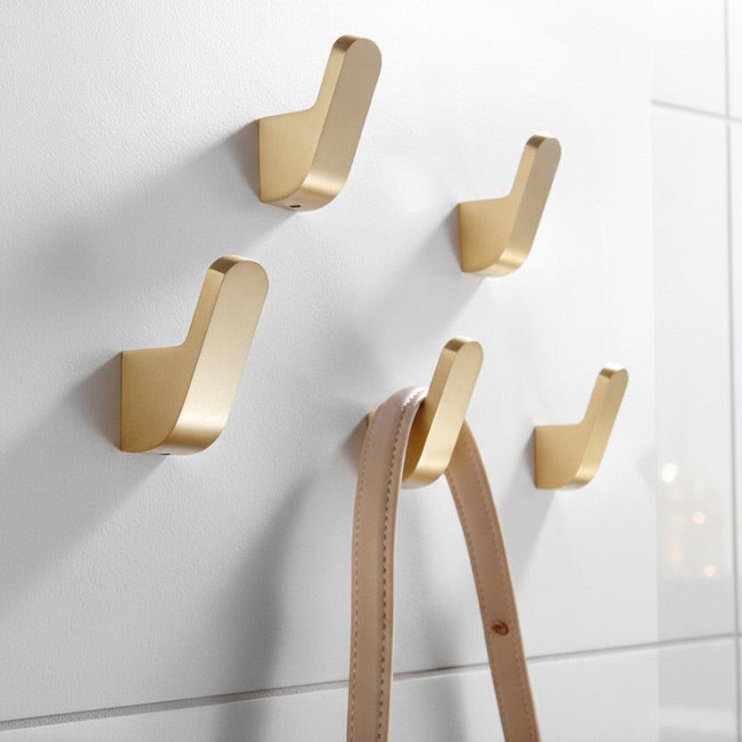 Gold Brass Wall Hook, Modern Design