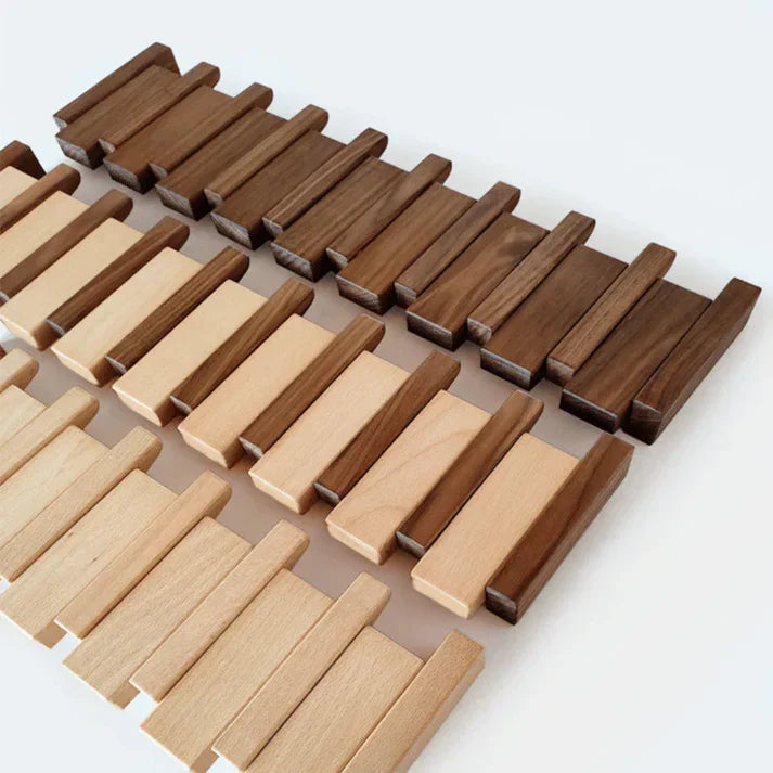 Portemanteau Mural en Bois Design Piano