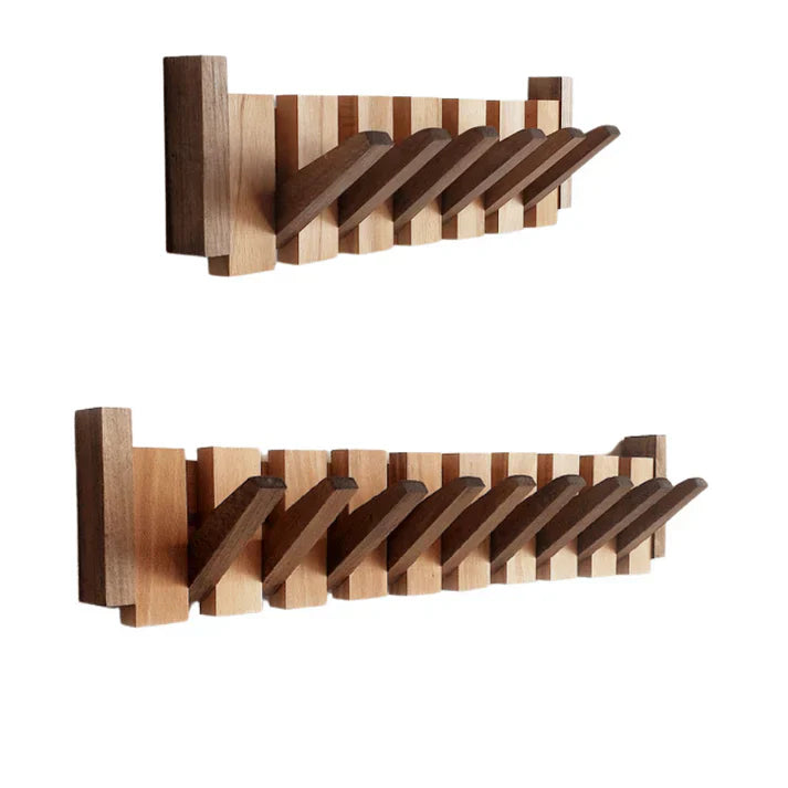 Portemanteau Mural en Bois Design Piano