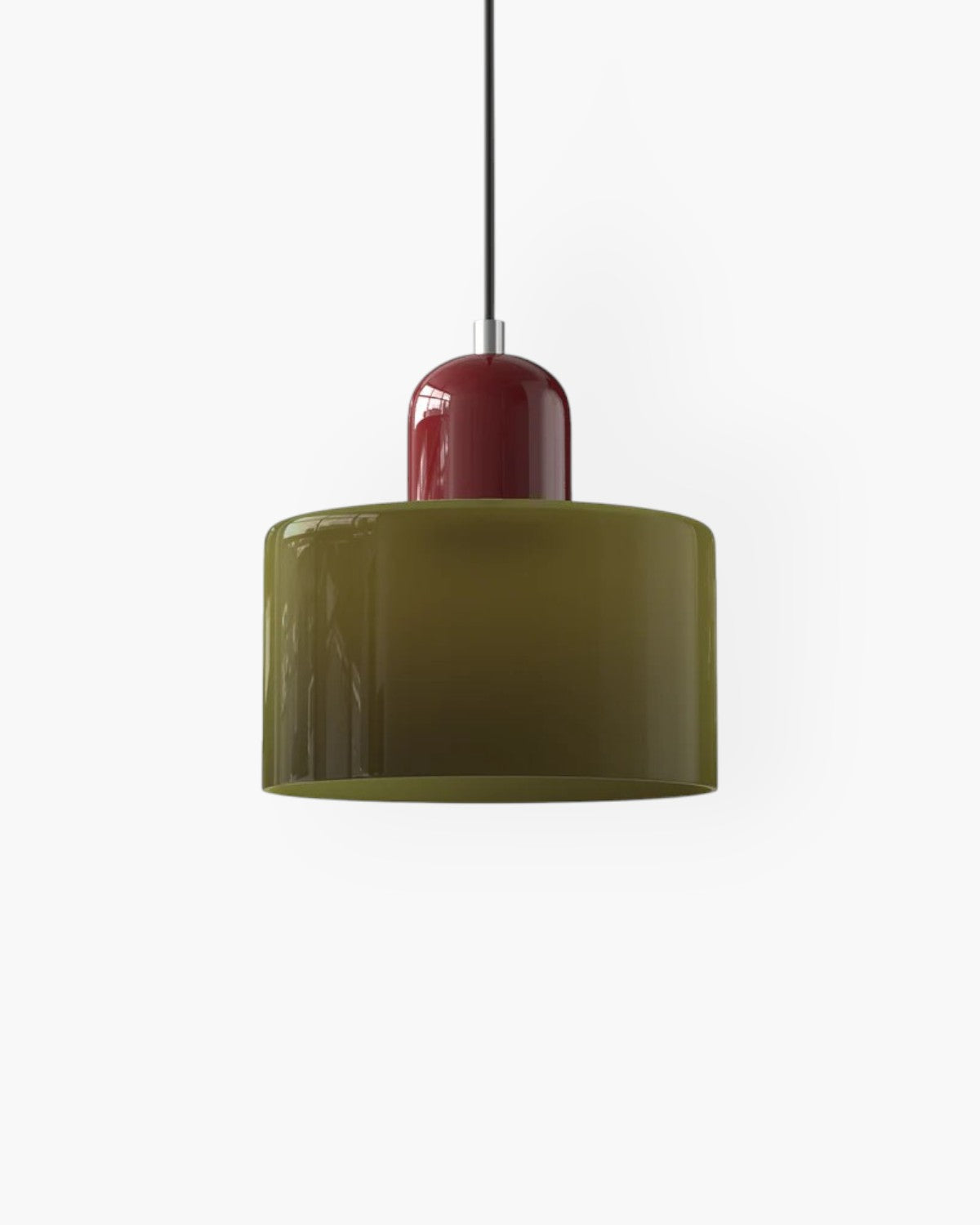 Petite suspension en verre coloré, 15 cm