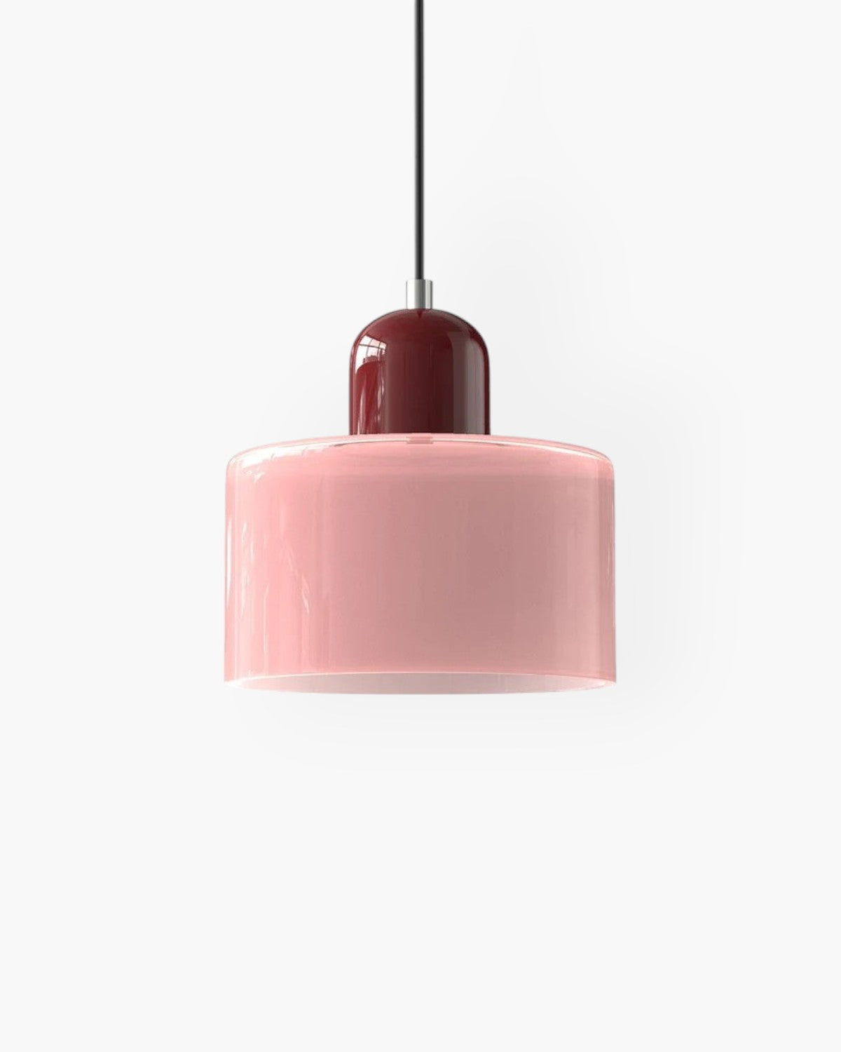 Petite suspension en verre coloré, 15 cm