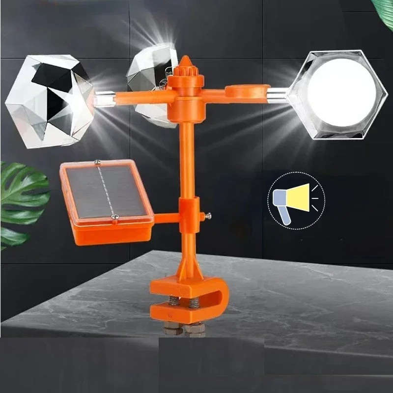 Répulsif à Oiseaux Solaire Réfléchissant 360°