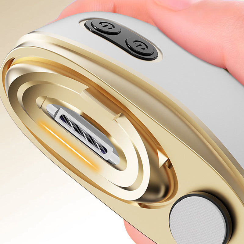 2-in-1 Electric Nail Clipper and Polisher, LED
