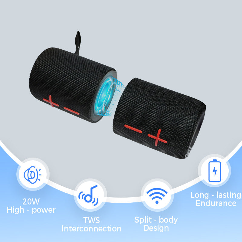 Enceinte Bluetooth 2 en 1 séparable et magnétique