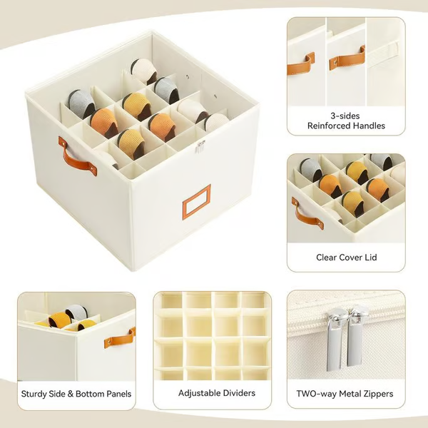 Organisateur à chaussures pliable en tissu