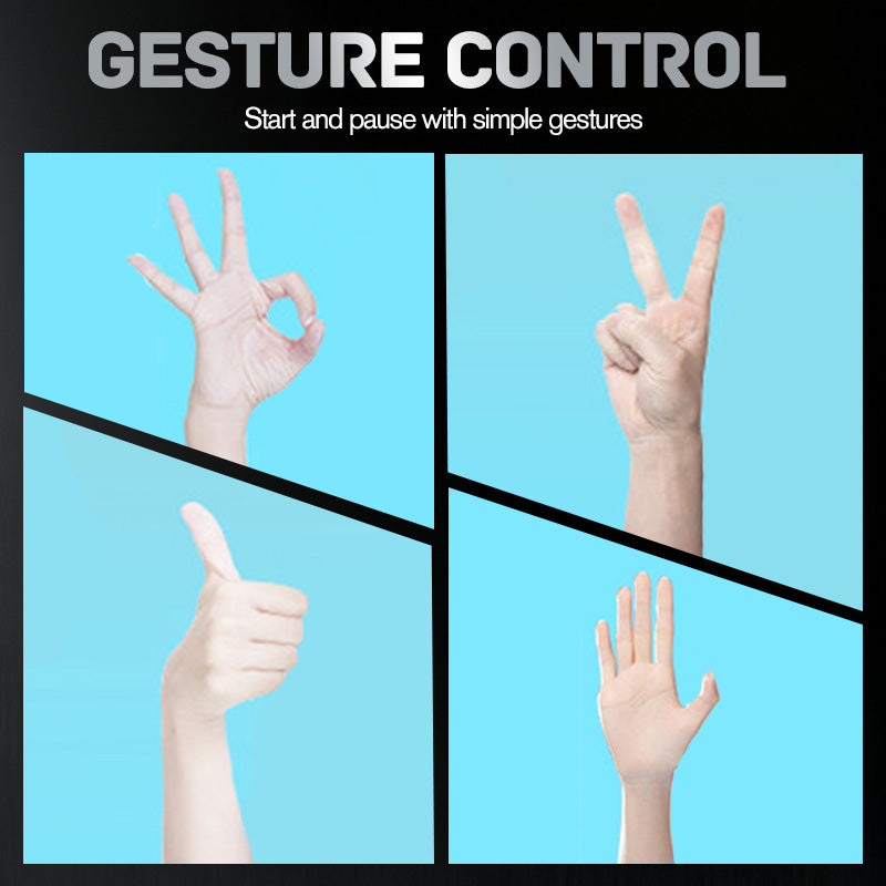 Support téléphone à suivi du visage et commande gestuelle