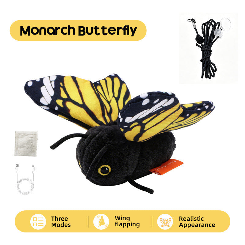 Motion-Activated Flapping Butterfly Cat Toy