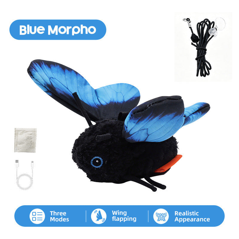 Motion-Activated Flapping Butterfly Cat Toy