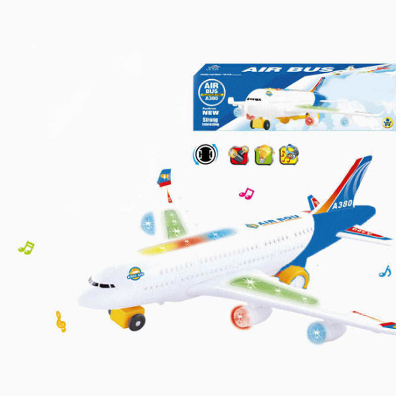 Electric Toy Aeroplane with Lights and Sounds, 3+