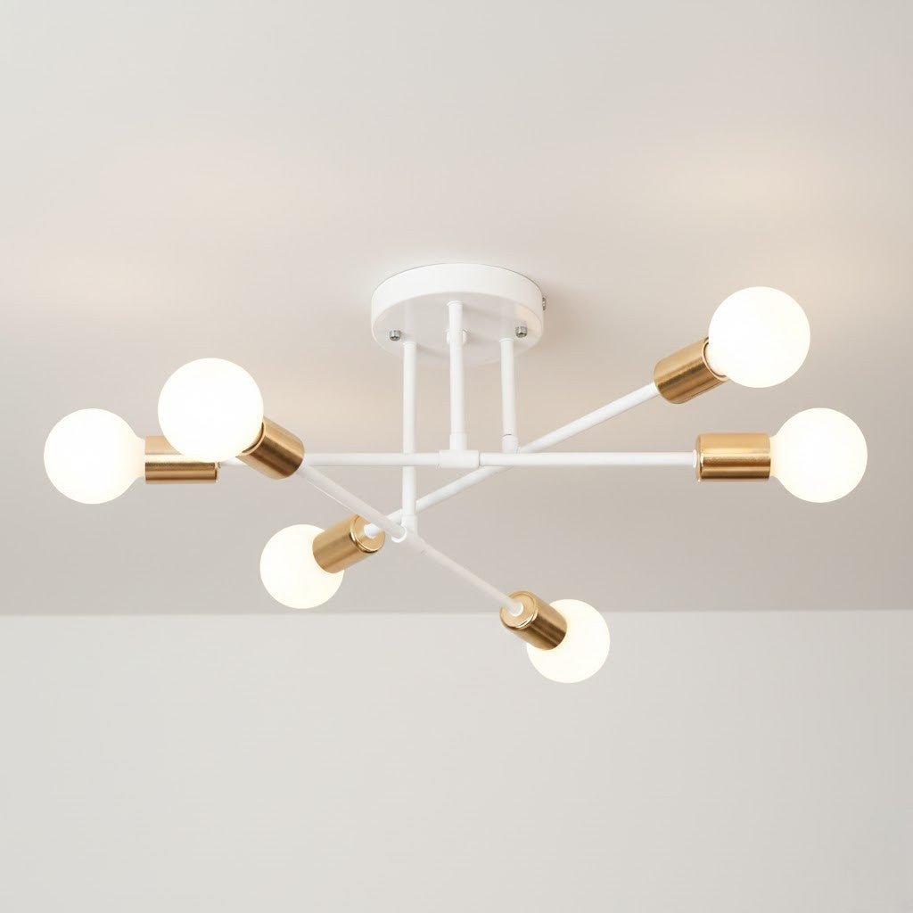 Sputnik Mid-Century Iron Ceiling Light, E27 Sockets