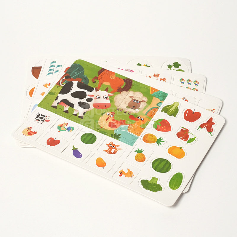 Sticker Activity Book, 4 Themes, from 3 Years