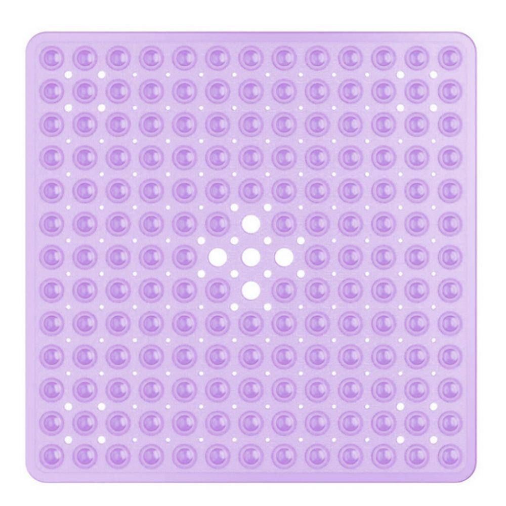 Tapis de douche antidérapant en PVC à ventouses, 53 cm