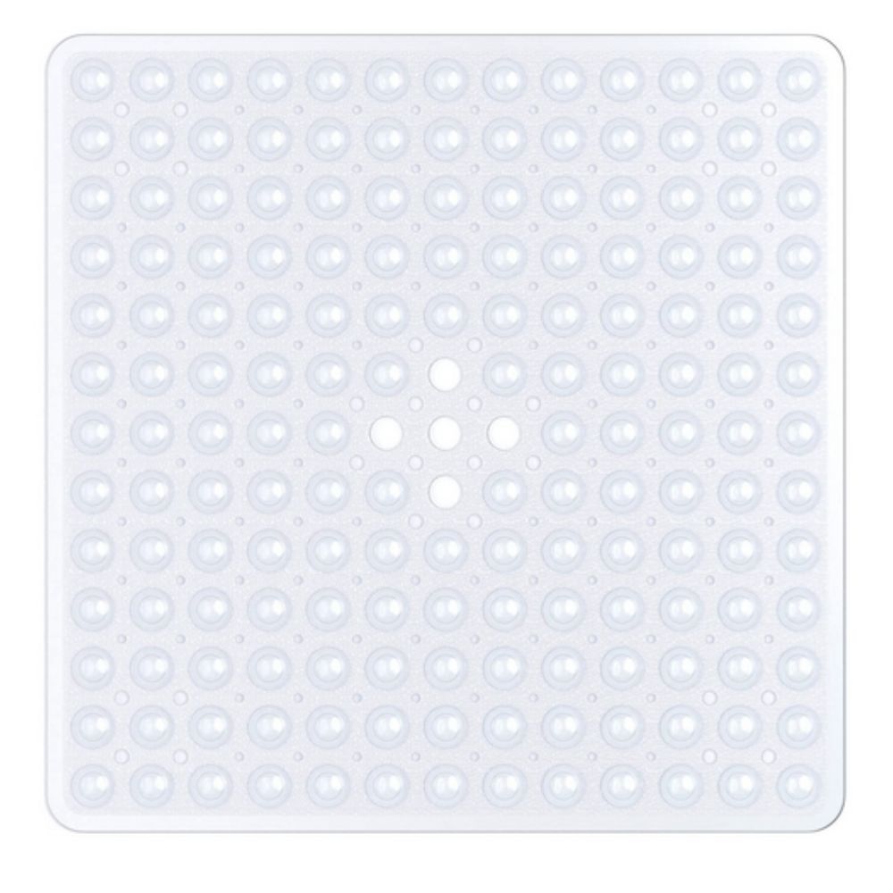 Tapis de douche antidérapant en PVC à ventouses, 53 cm