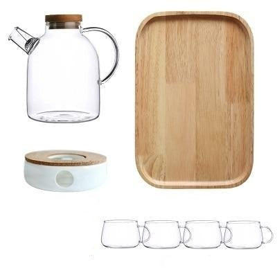 Borosilicate Glass Teapot, Single Pieces or Sets