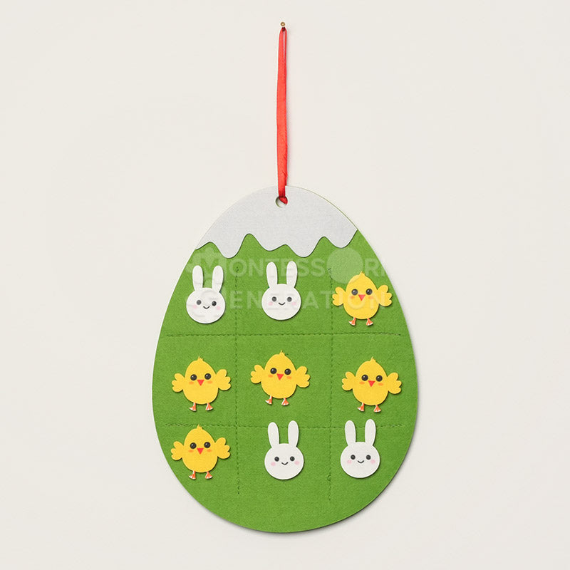 Felt Bunny Decorating Board, 24 Pieces, Ages 1+