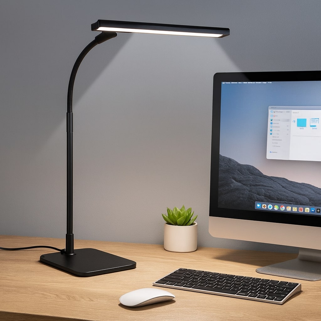 Dimmable LED Desk Lamp with Flexible Neck