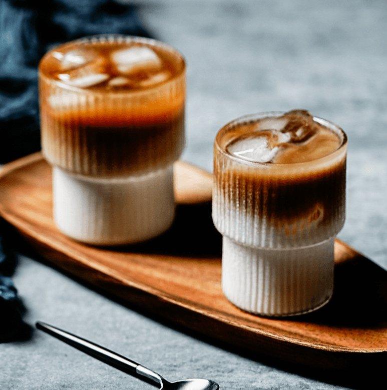 Verres cannelés en verre résistant à la chaleur