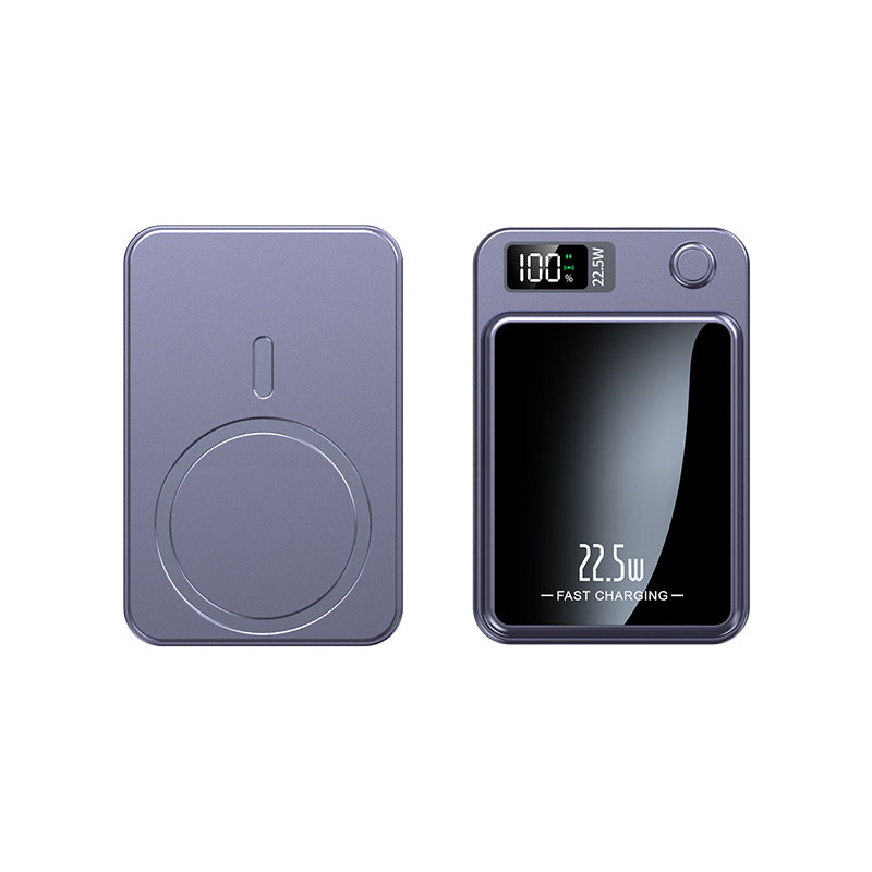 Slim 10000 mAh Power Bank with Wireless Charging