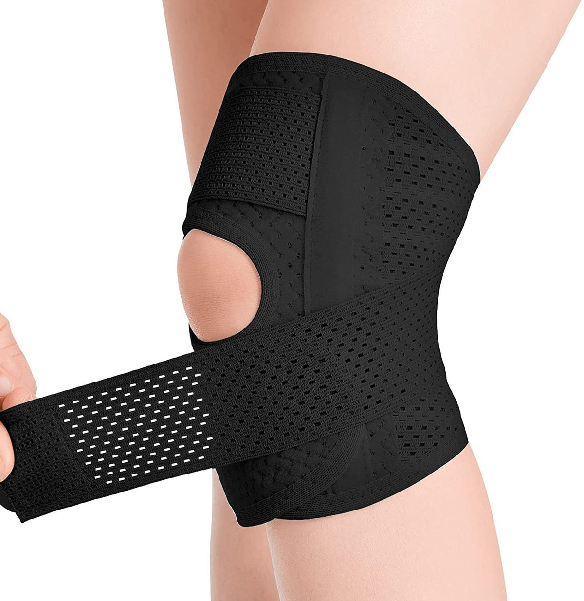 Sangle de Genou Réglable à Compression pour le Sport